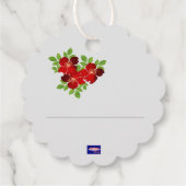 3 Rode bloemen - Labels (Achterkant)