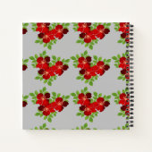 3 Rode Bloemen Notitieboek (Achterkant)