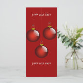 3 Rode Ornamenten (Staand voorkant)