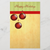 3 Rode Ornamenten Briefpapier (Voorkant)