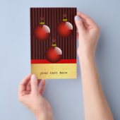 3 Rode Ornamenten Flyer (Hand)