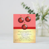 3 Rode Ornamenten Kaart (Staand voorkant)