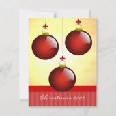 3 Rode Ornamenten Kaart (Achterkant)