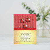 3 Rode Ornamenten Kaart (Staand voorkant)