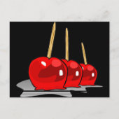 3 Rode Snoepjes appels Briefkaart (Voorkant)