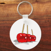 3 Rode Snoepjes appels Sleutelhanger (Voorkant)