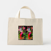 3 rode zeemeerminnen die feesten mini tote bag (Achterkant)