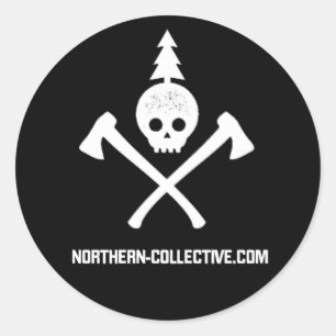 3"Ronde Noordelijke Collectieve Classic Logo Stick Ronde Sticker