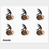 3" Ronde "Over Tine"-Logo-decimaal Sticker (Vel)