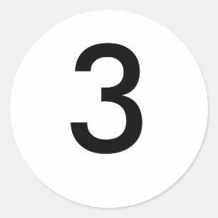 3 RONDE STICKER