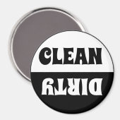 3"Ronde Vaatwasser Schone Vuile Indicator Magneet (Voorkant / Achterkant)