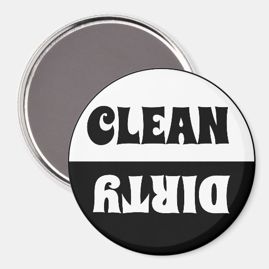 3"Ronde Vaatwasser Schone Vuile Indicator Magneet (Voorkant / Achterkant)