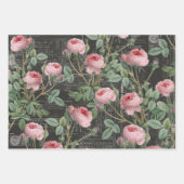 3 Roos Koolkolen Ephemera Sheets Inpakpapier Vel (Voorkant 2)