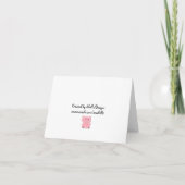 3 Roze Olifanten Baby Shower Uitnodiging (Achterkant)