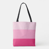 3 Roze strips Beach Please Gold Glitter Tote Bag (Achterkant)