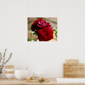 3 Rozen in het Poster Bloom (Keuken)