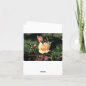 3 rozen, Mooie Verjaardag Kaart (Achterkant)