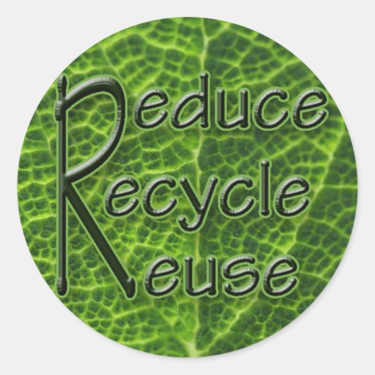 3 R's Ronde Sticker (Voorkant)
