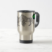 3 Ruitende paarden BABBS Travel Mug Reisbeker (Voorkant rechts)