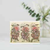 3 Samurai Briefkaart (Staand voorkant)