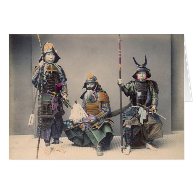 3 Samurai in Armor  Foto (Voorkant Horizontaal)