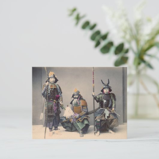 3 Samurai in Armor  Foto Briefkaart (Staand voorkant)