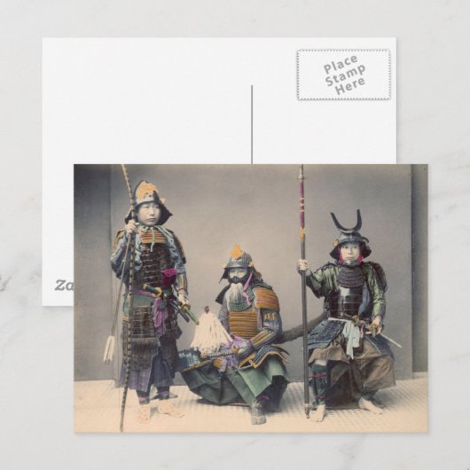 3 Samurai in Armor  Foto Briefkaart (Voorkant / Achterkant)