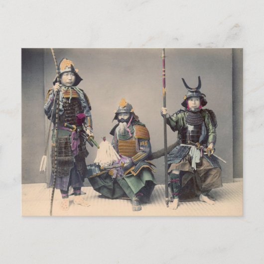 3 Samurai in Armor  Foto Briefkaart (Voorkant)