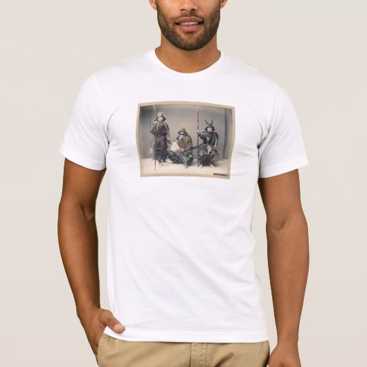 3 Samurai in Armor  Japans T-shirt van de Foto (Voorkant)