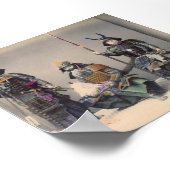 3 Samurai in Armor met Poster wapens (Hoek)