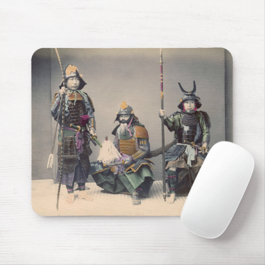 3 Samurai in Armor  Photo Mousepad Muismat (Met muis)