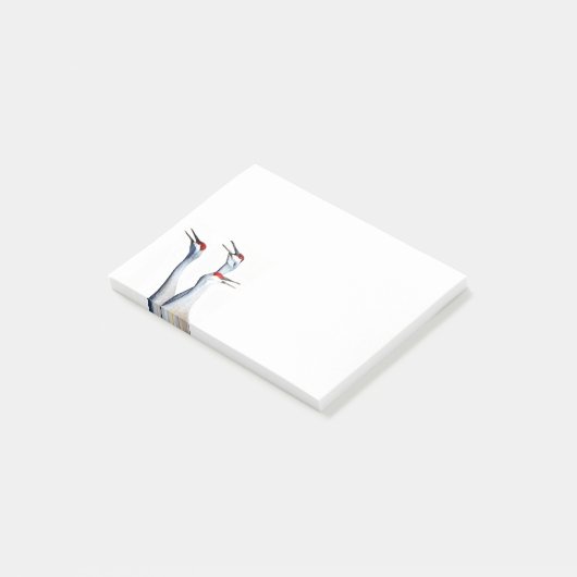 3 Sandhill kranen foto 4x3 notities Post-it® Notes (Schuin)