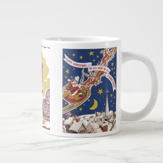 3  Santas uit Twas Night voor Kerstmis Grote Koffiekop (Rechts)