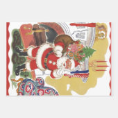3  Santas uit Twas Night voor Kerstmis Inpakpapier Vel (Voorkant 2)