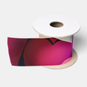 3" satijnen lint roze, tes & grijs print (Spoel)