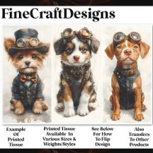 3 Schattige Steampunk Puppies, Groep 1 CB4 Decoupa