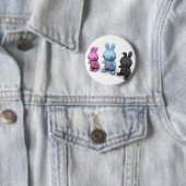 3 schattige wabbetjes ronde button 5,7 cm (In situ)