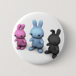 3 schattige wabbetjes ronde button 5,7 cm