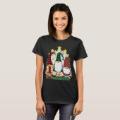 3 Schattigee kerst kabouters zweeds god jul nordic T-shirt (Voorkant volledig)