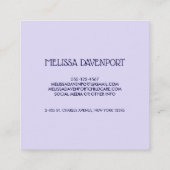 3 Schattigee Llama Gezichten Illustratie Vierkante Visitekaartje (Achterkant)