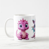 3 Schattigee Pink Dragon Mok voor kinderen (Links)