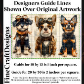 3 Schattigee Steampunk Dogs Groep 2 CB5 Decoupage Tissuepapier