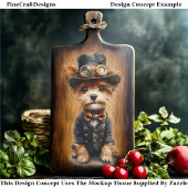 3 Schattigee Steampunk Puppies, Groep 1 CB4 Decoup Tissuepapier