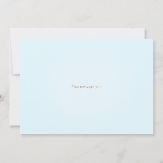 3 Schepen Zeilen op het Rolling Zee Gepersonalisee Notitiekaartje (Achterkant)