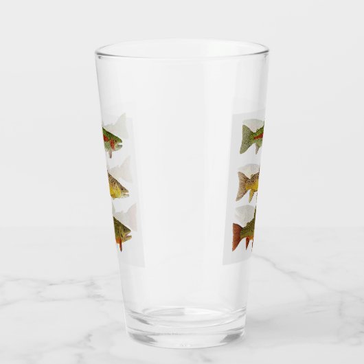 3 Schoonheden - Forel op een bierglas Glas (Rechts)