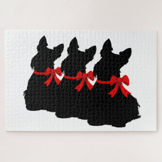 3 Schotse Terrier zwarte silhouet /1014 stuk Legpuzzel