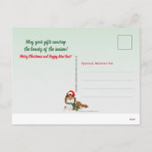 3 Schuifjes, cadeautjes, groen, kerstmis Feestdagenkaart (Achterkant)