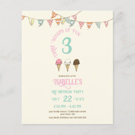3 Scoops of Fun 3rd Birthday Ice Cream Party