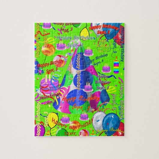 3 september Jigzaag Puzzle Legpuzzel (Verticaal)