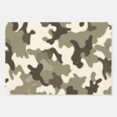 3-set Tan en Brown Army Style Wrapping Paper (Voorkant 3)